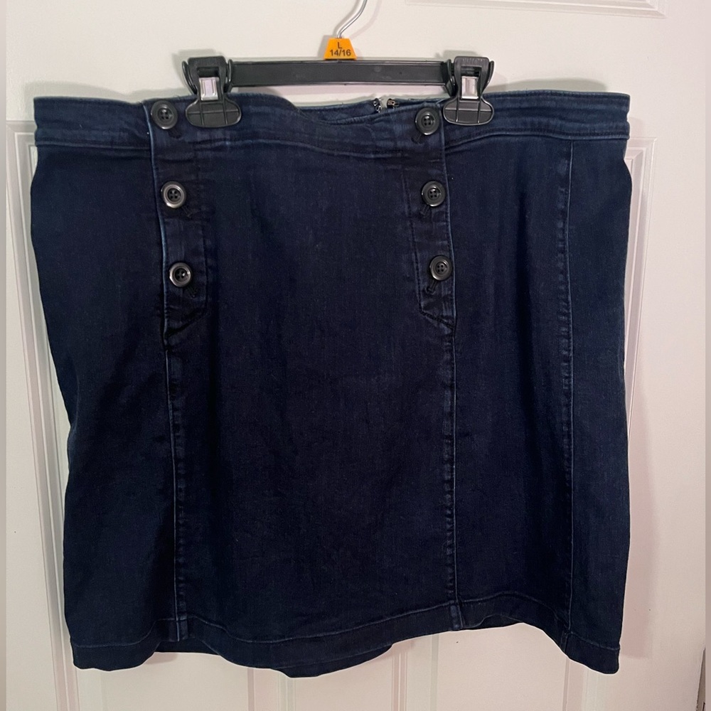 Loft denim sailor style skirt